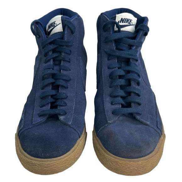 Nike Blazer Men's SZ 9 Mid Premium BINARY BLUE 429988-403 Trainer Sneakers Shoes - Picture 2 of 16